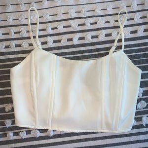 White crop top